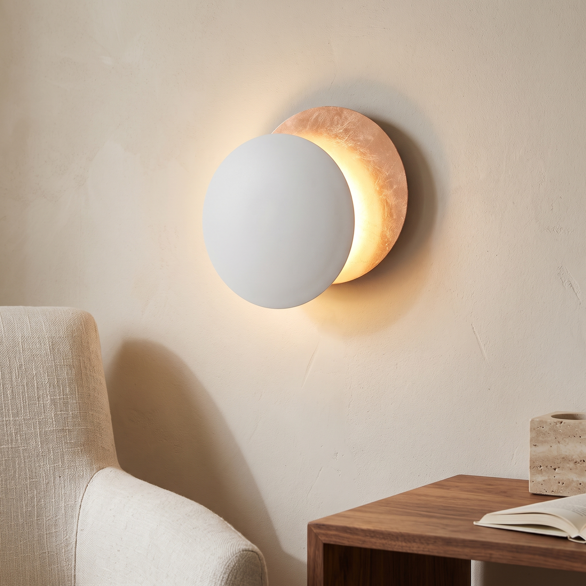 Lunaris Eclipse Disc LED Wall Light