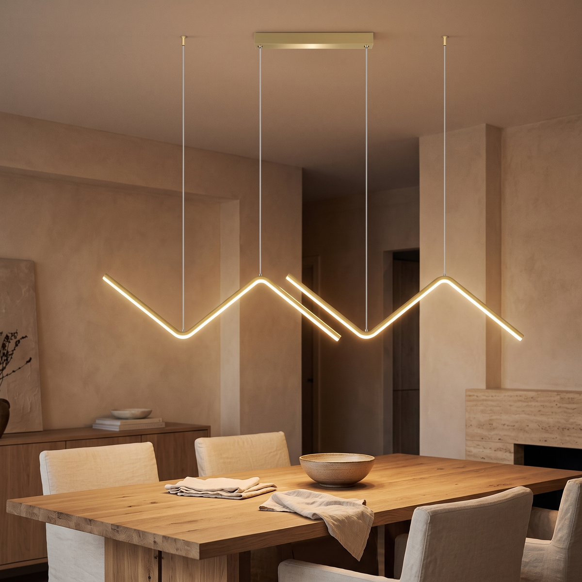 Aven Aluminium Linear Pendant Light
