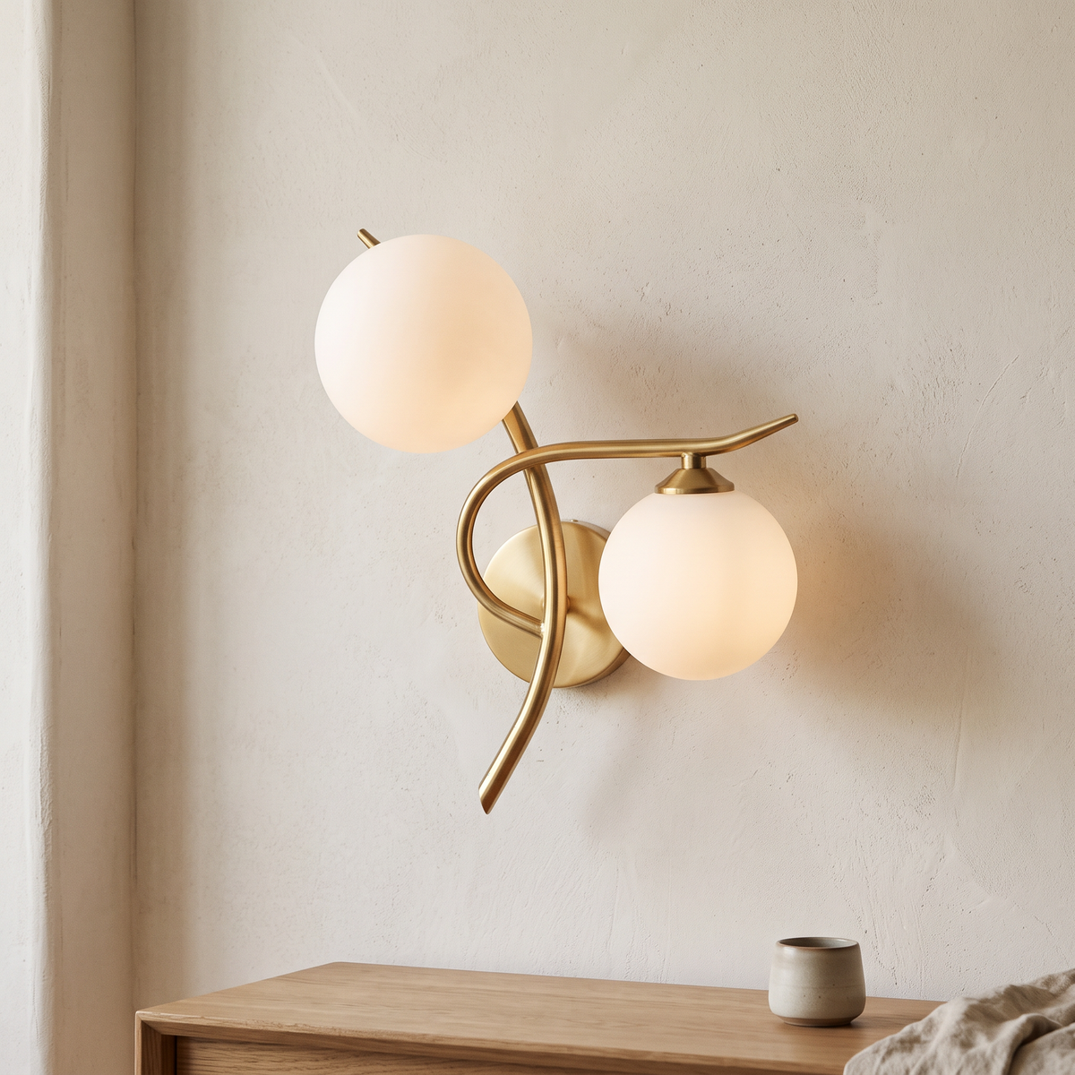 Lunara Dual Globe Wall Light