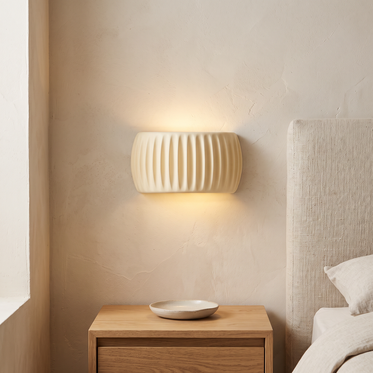 Textured Resin Up & Down Wall Light