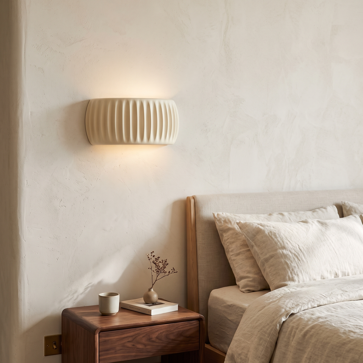 Textured Resin Up & Down Wall Light