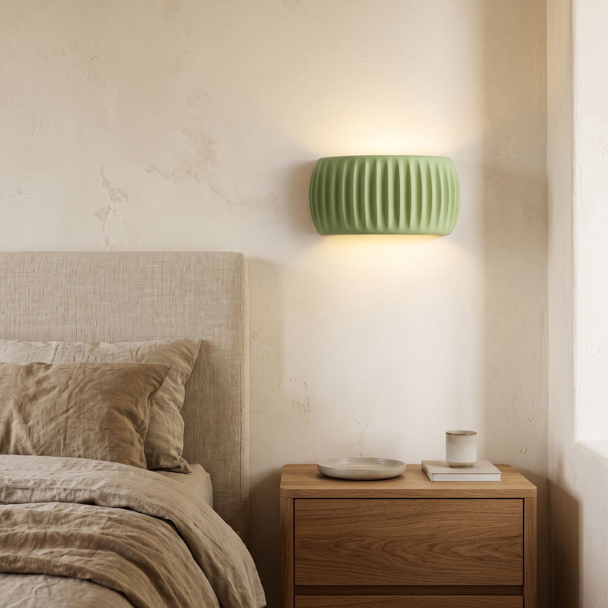 Textured Resin Up & Down Wall Light
