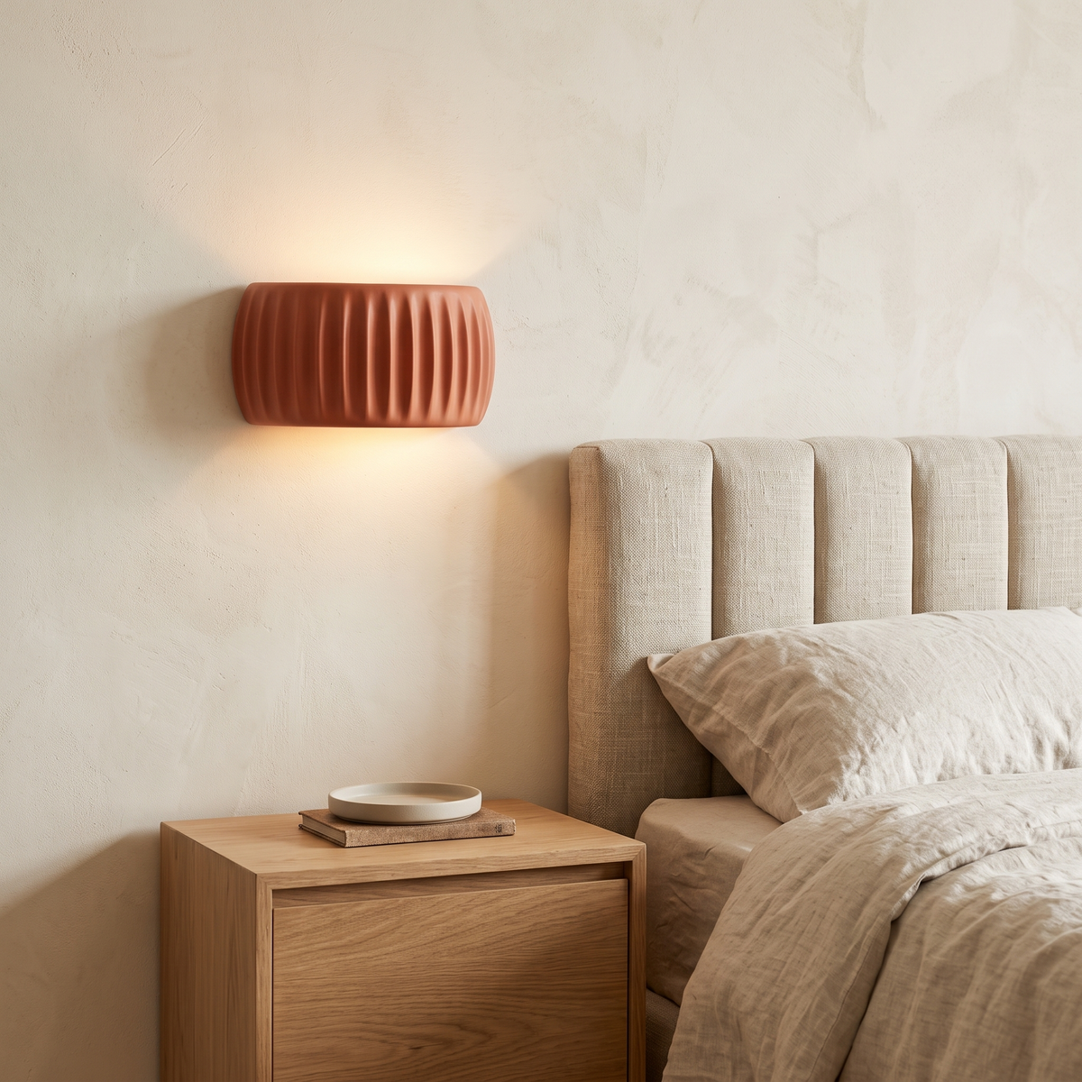 Textured Resin Up & Down Wall Light