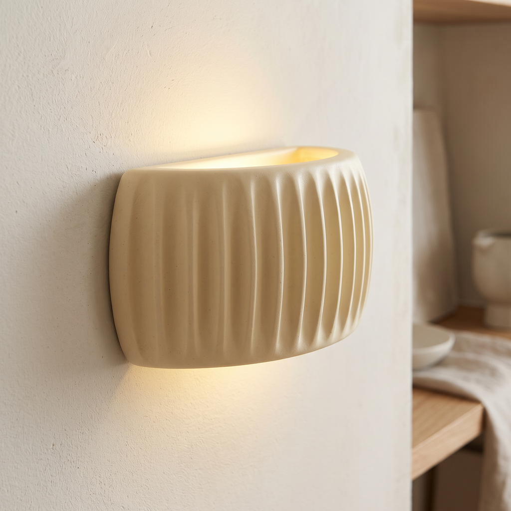 Textured Resin Up & Down Wall Light