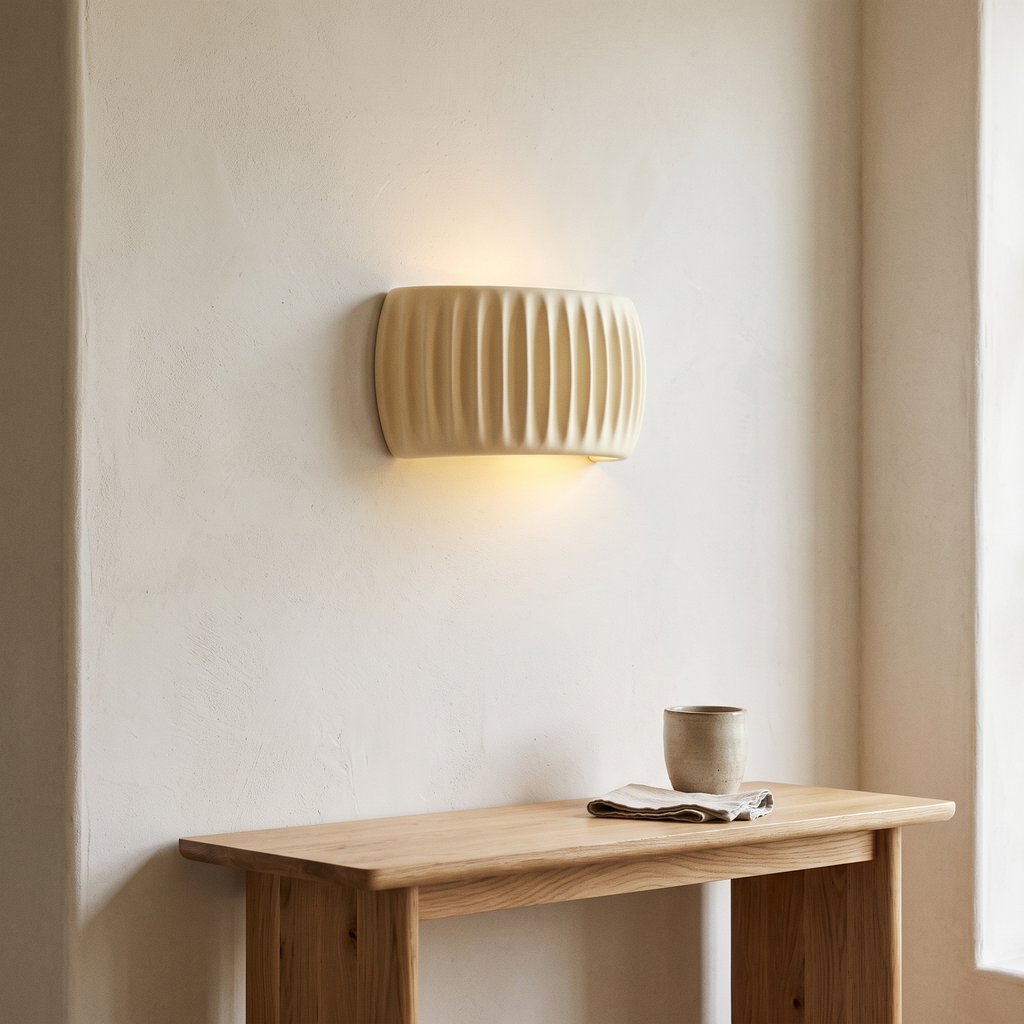 Textured Resin Up & Down Wall Light