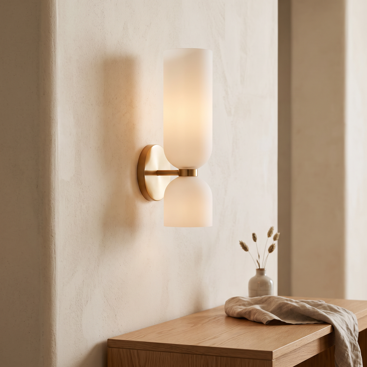 Nordic Tubular Glass Wall Light