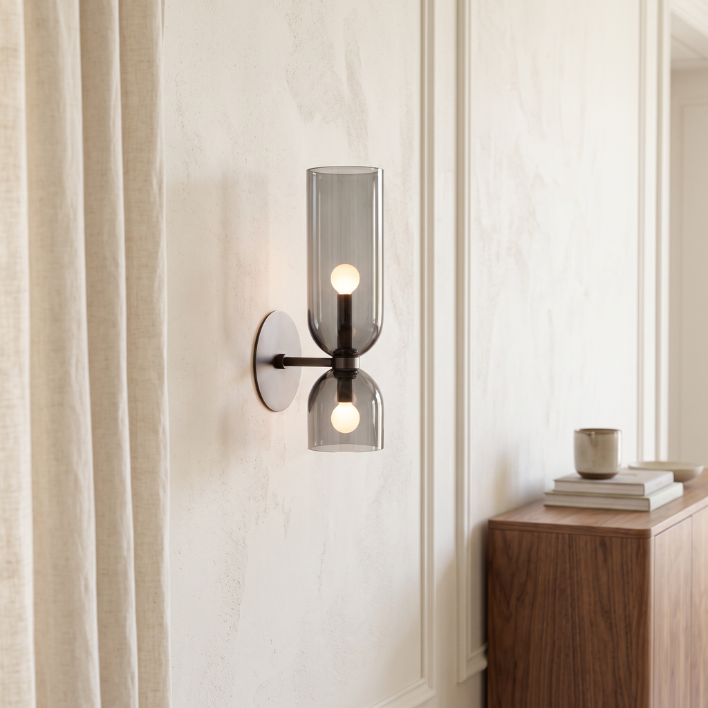 Nordic Tubular Glass Wall Light