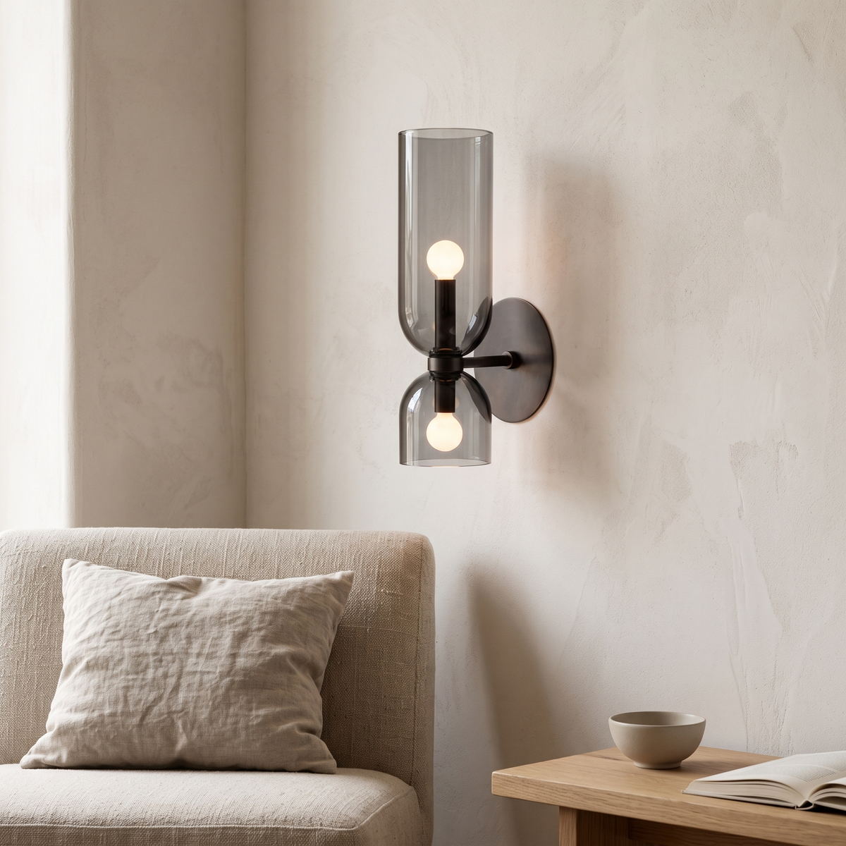 Nordic Tubular Glass Wall Light