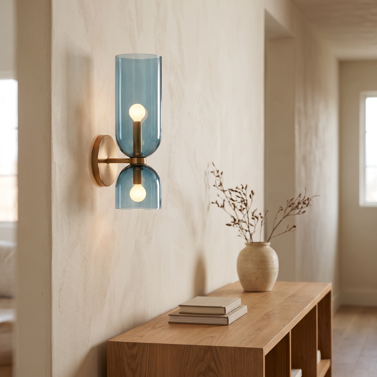 Nordic Tubular Glass Wall Light