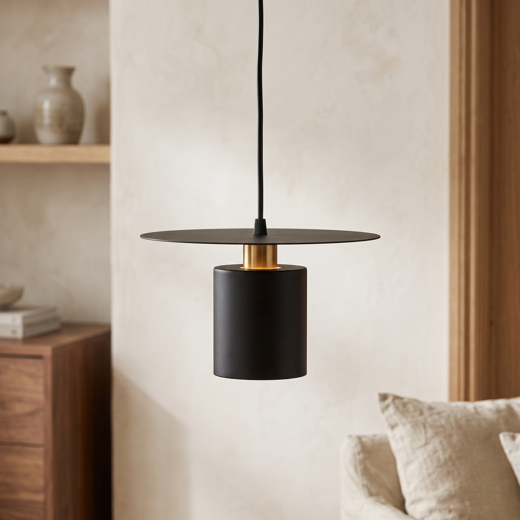JET Disc & Cylinder Pendant Light