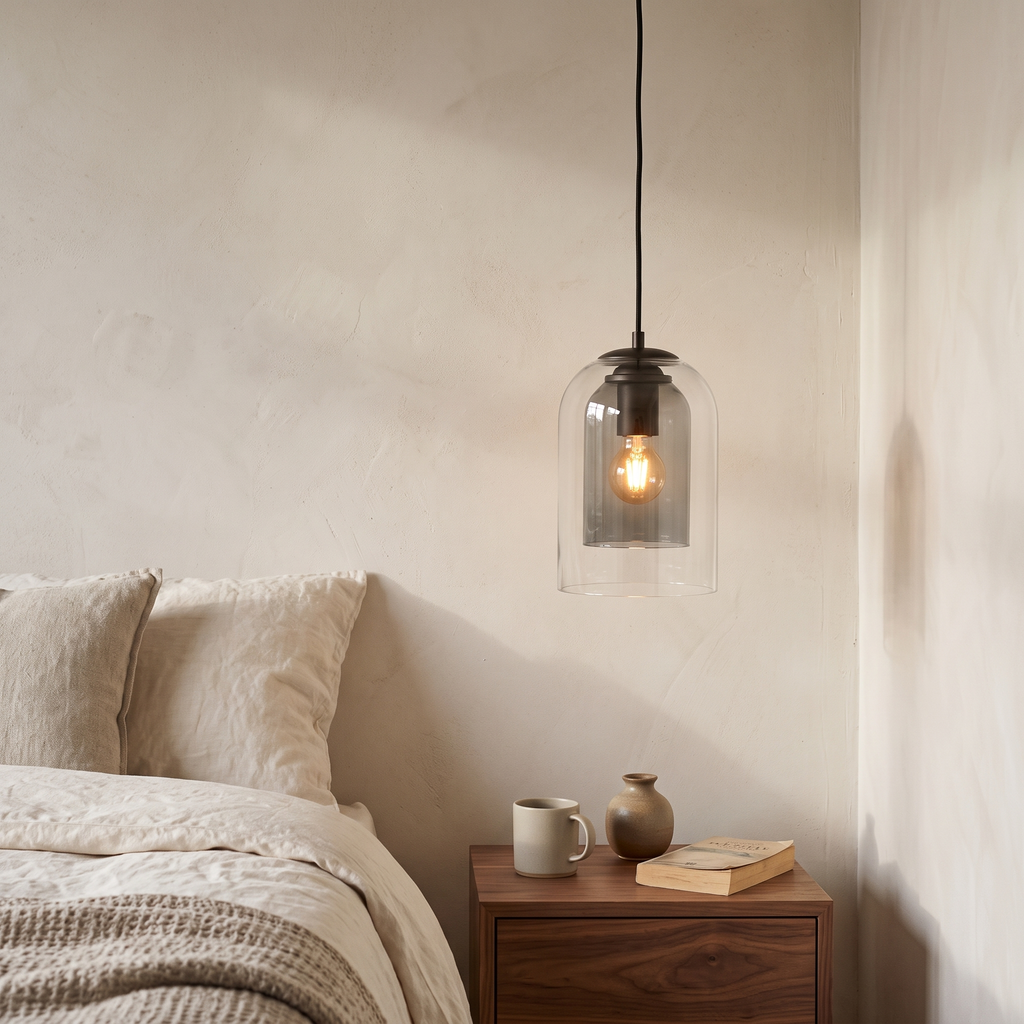 Mica Double Glass Pendant Light
