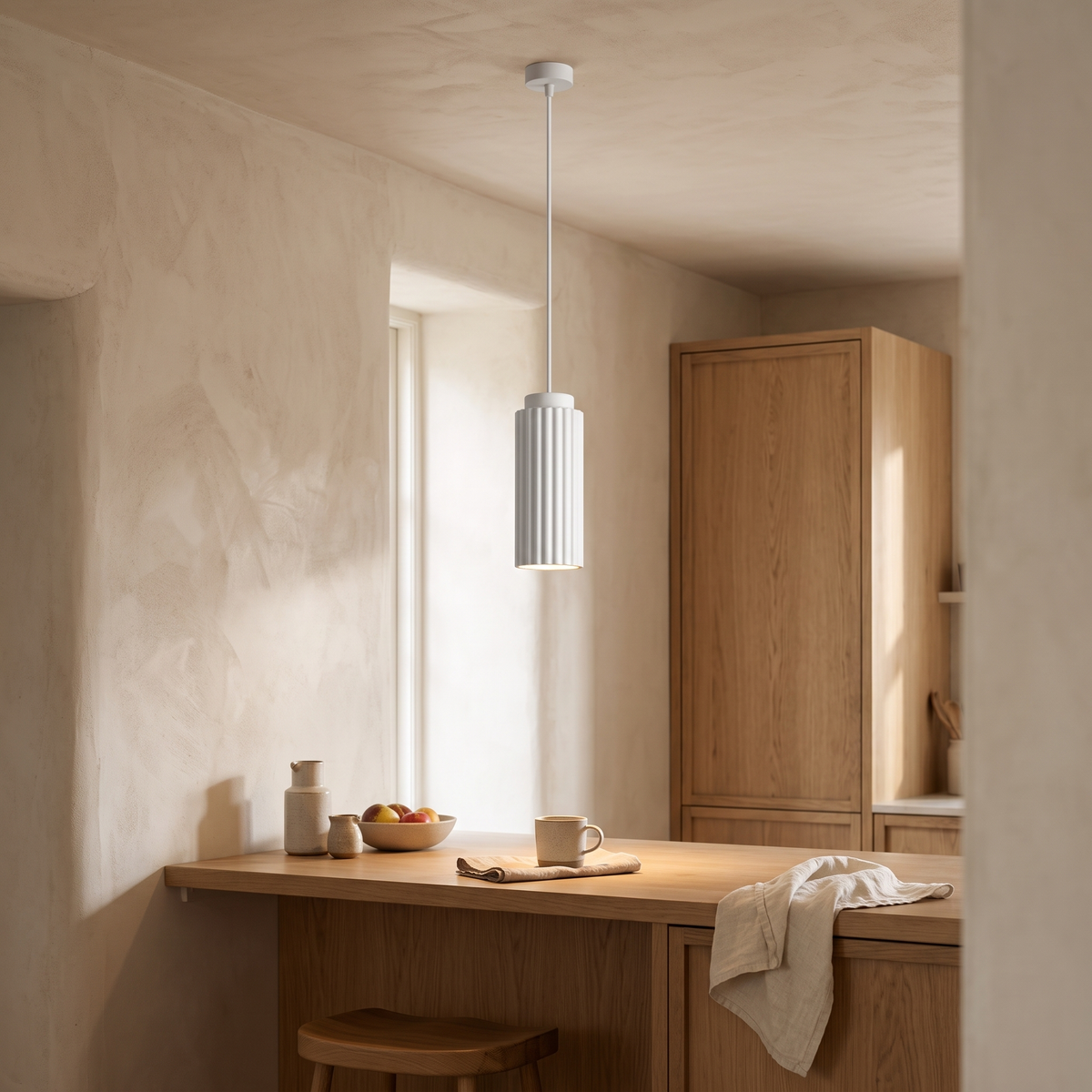 NordicGlow Fluted LED Pendant Light