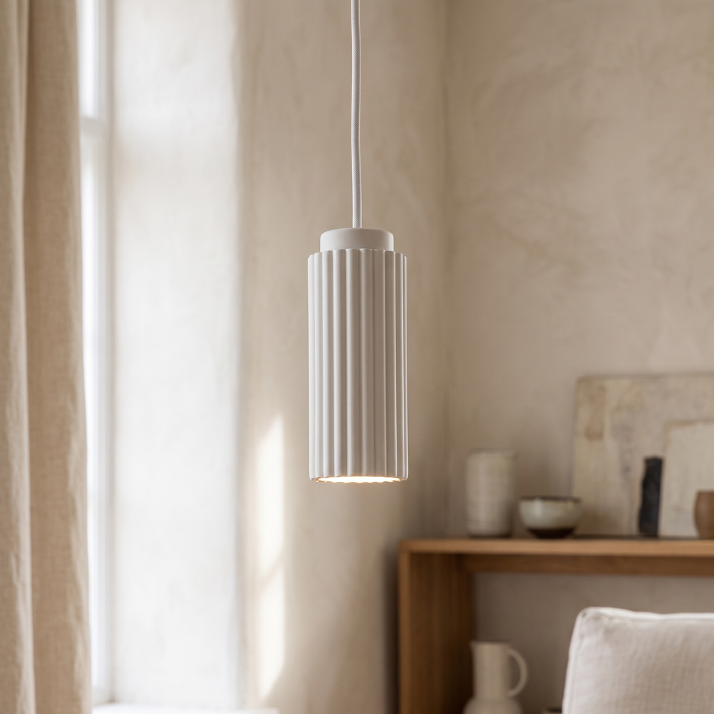 NordicGlow Fluted LED Pendant Light