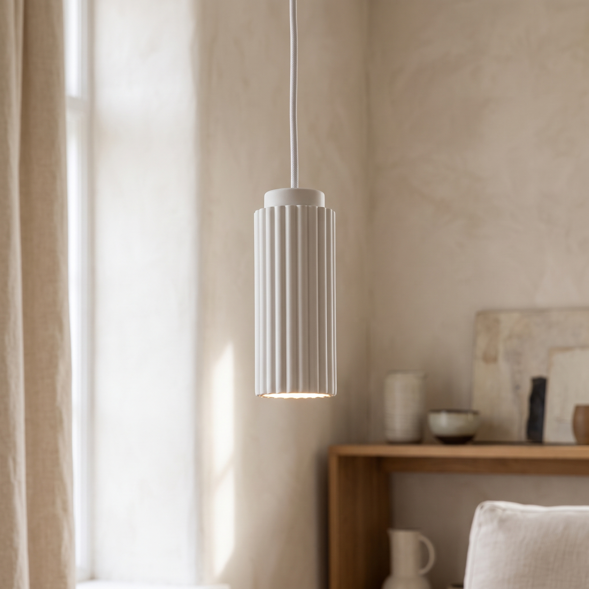 NordicGlow Fluted LED Pendant Light