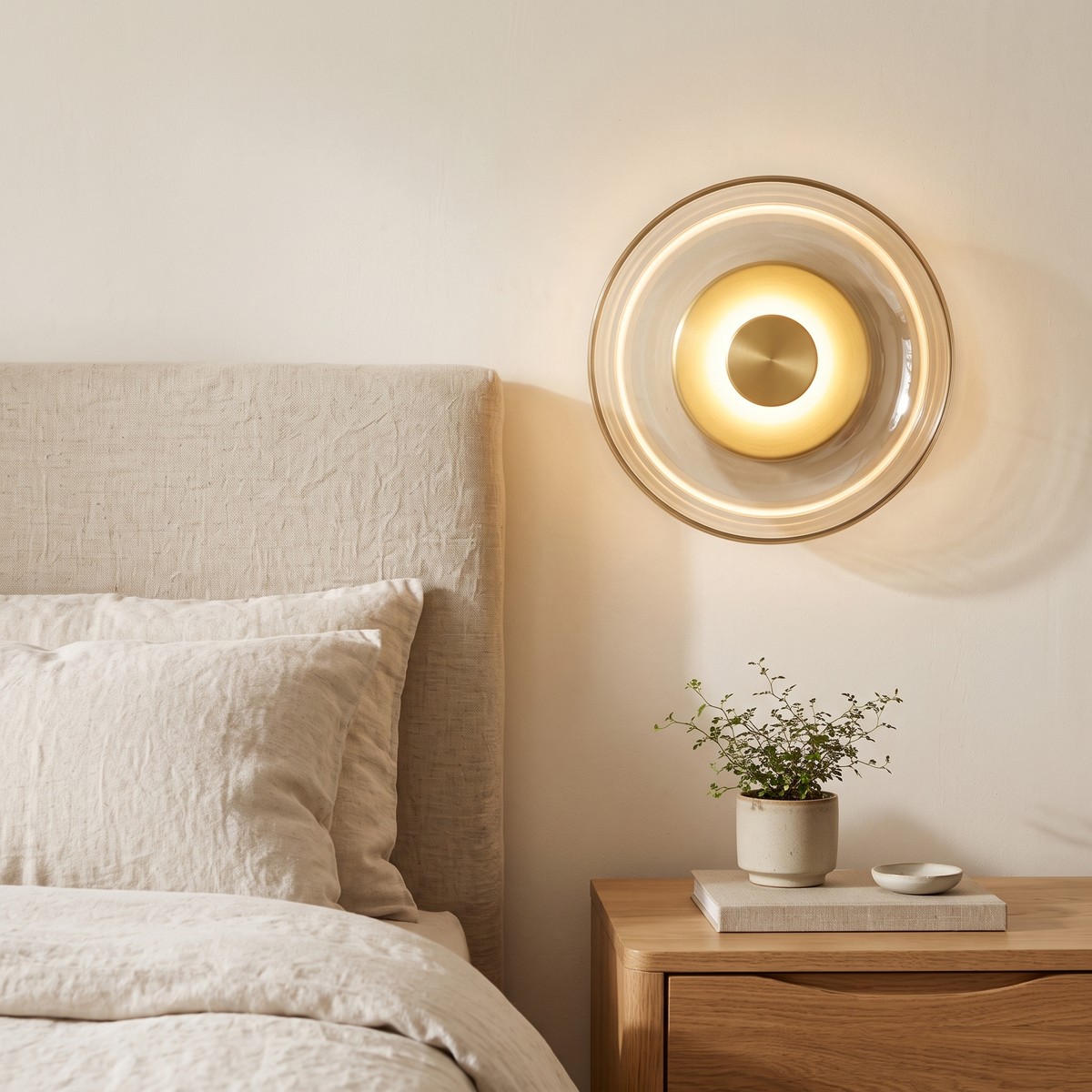 Nordic Round Glass LED Wall Light