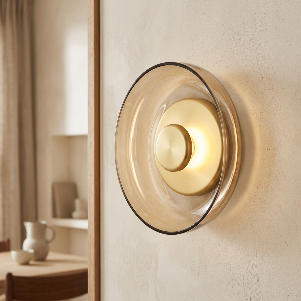 Nordic Round Glass LED Wall Light