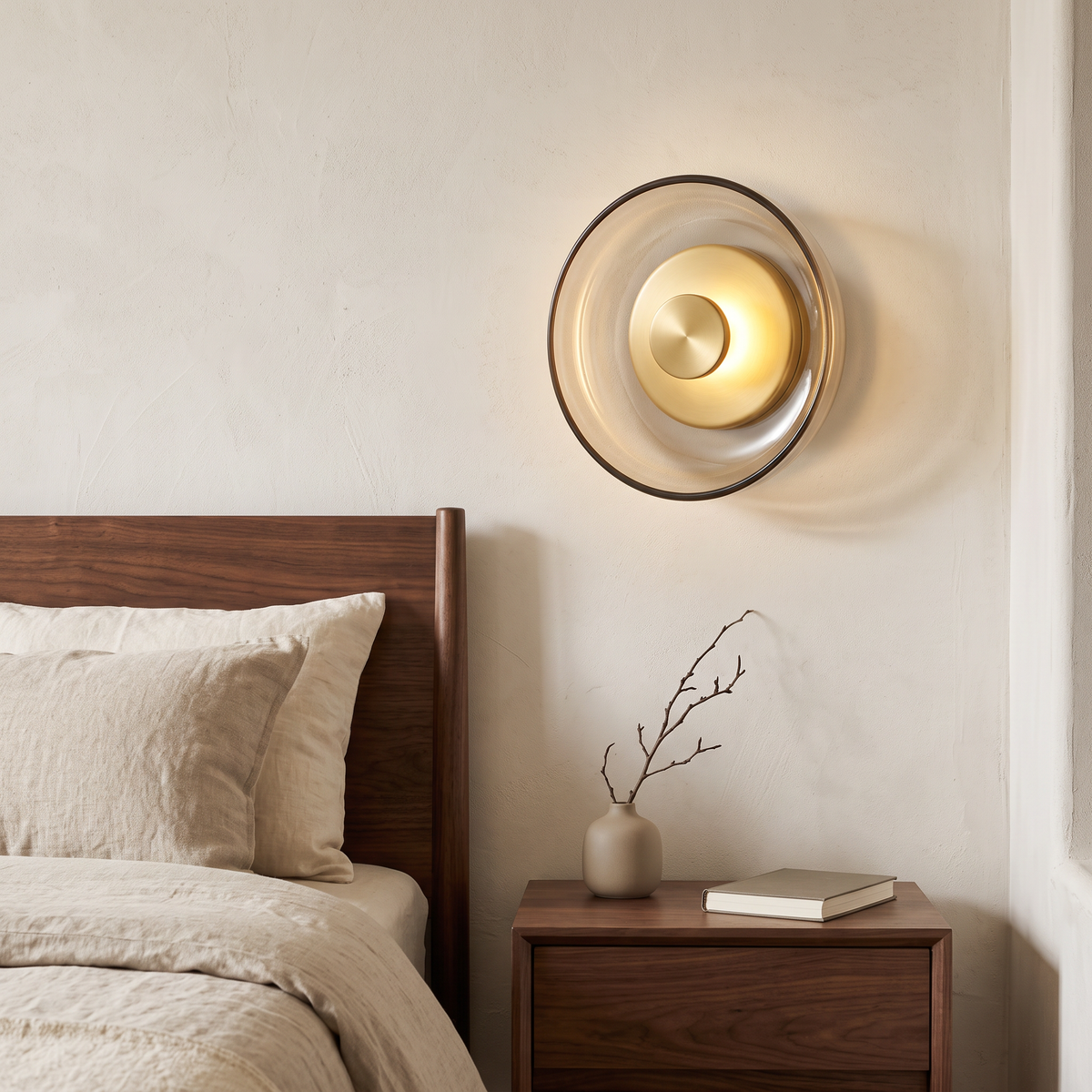 Nordic Round Glass LED Wall Light