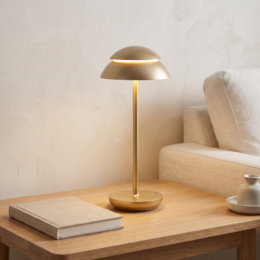 PowerLuxe Rechargeable Dome Table Lamp