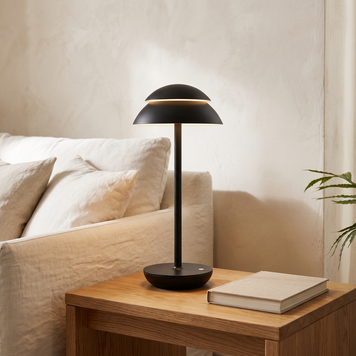PowerLuxe Rechargeable Dome Table Lamp