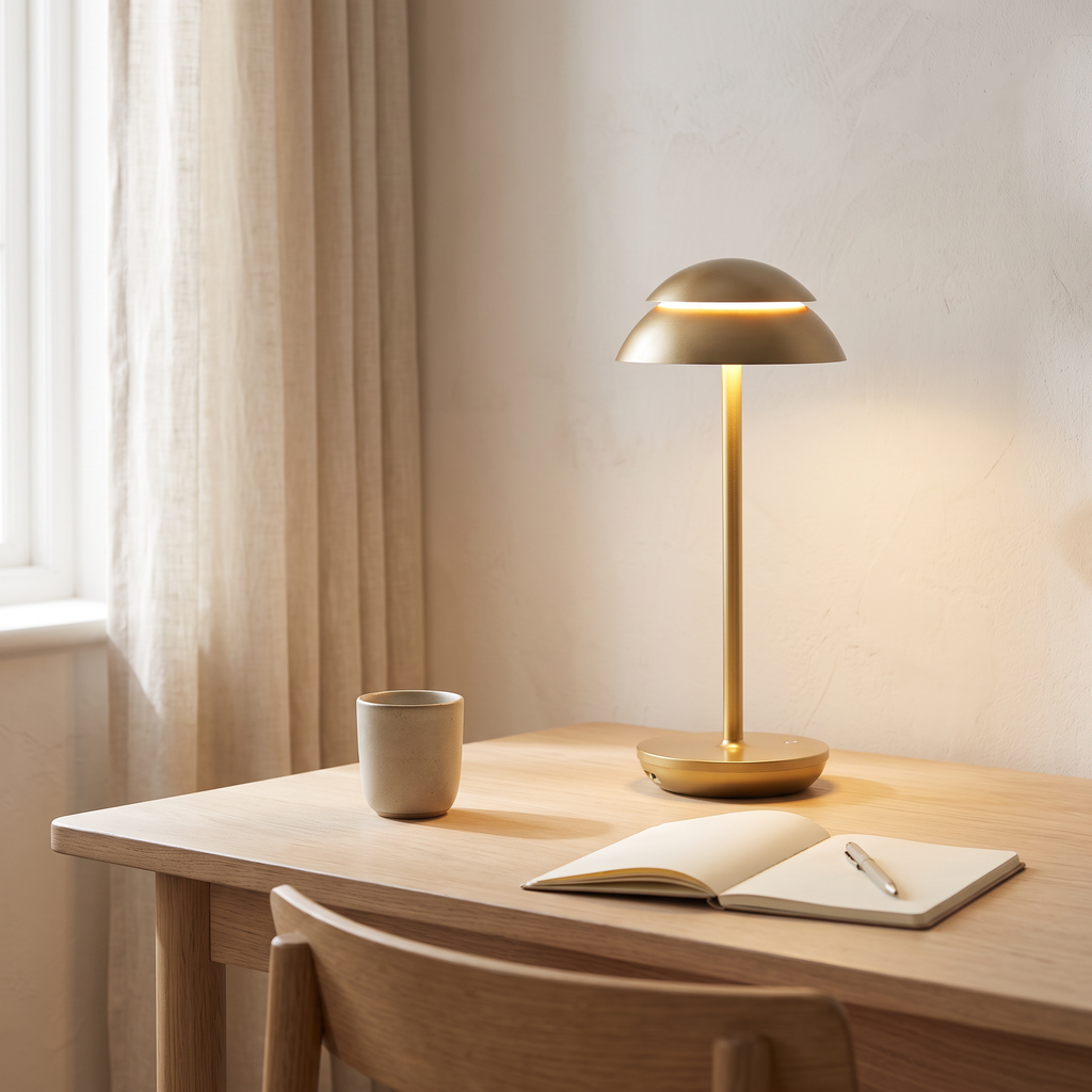 PowerLuxe Rechargeable Dome Table Lamp