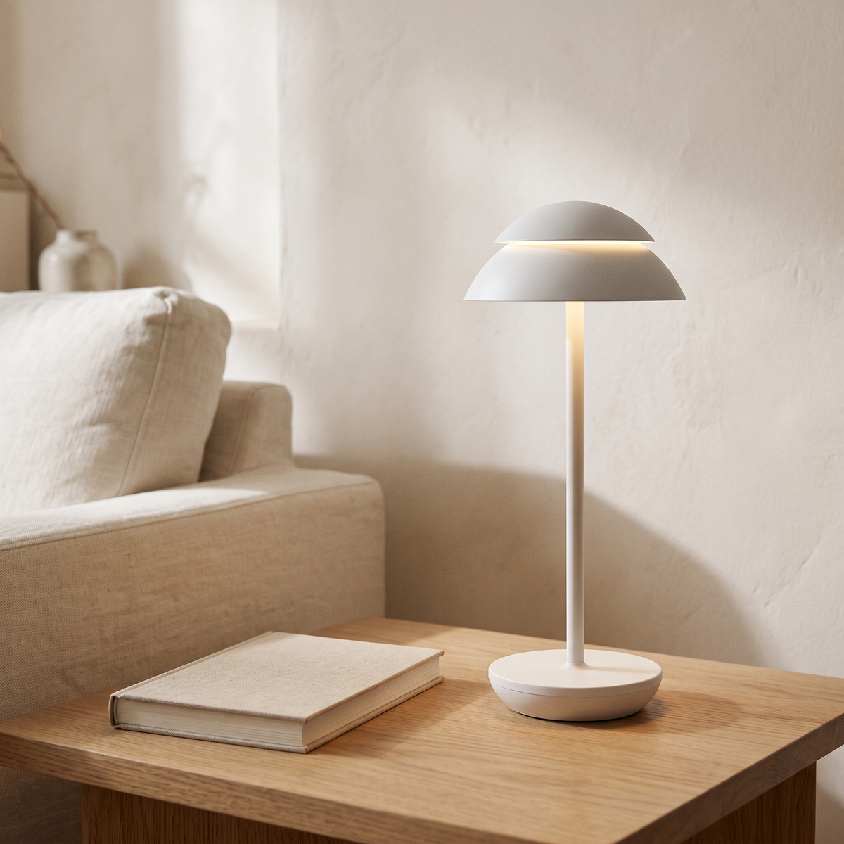 PowerLuxe Rechargeable Dome Table Lamp