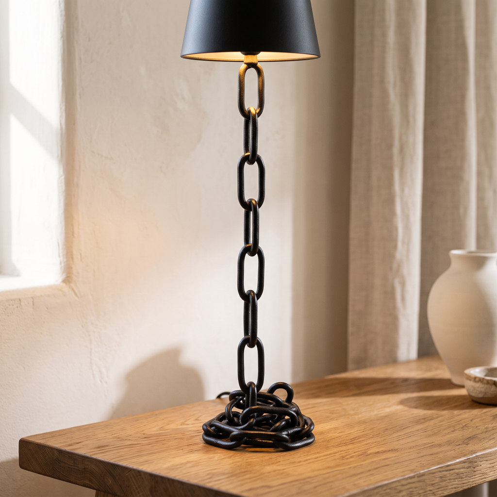 Chain-Link Rechargeable Table Lamp