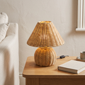 Woven Bamboo Table Lamp