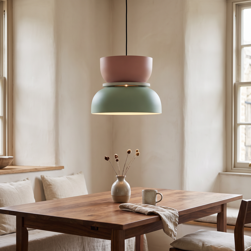 Macaron Two-Tone Metal Pendant Light