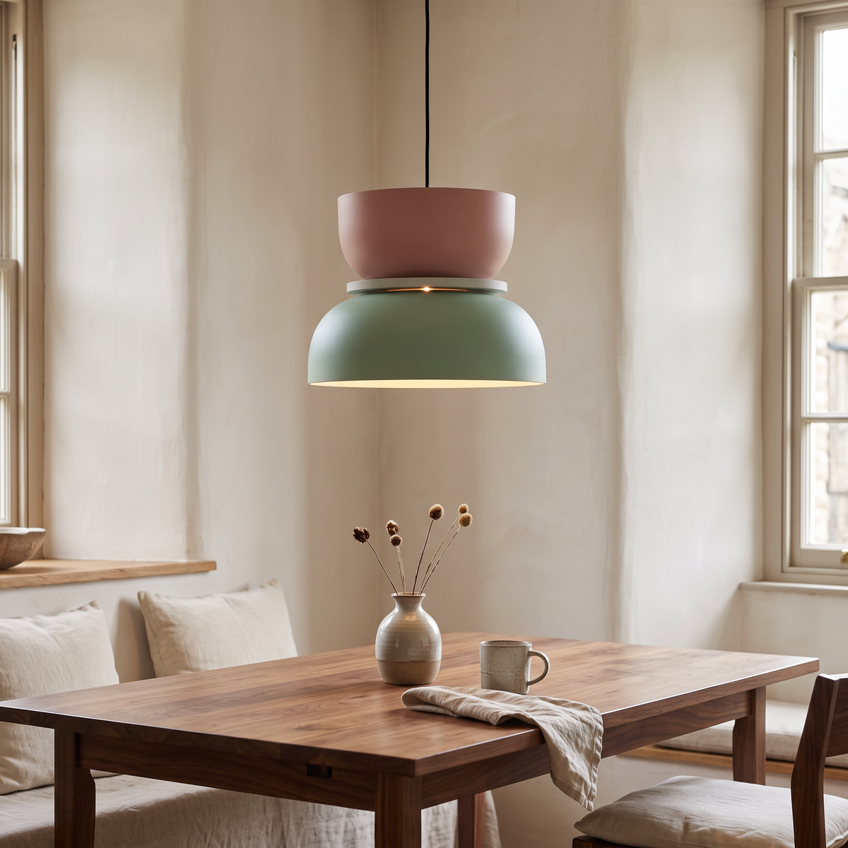 Macaron Two-Tone Metal Pendant Light