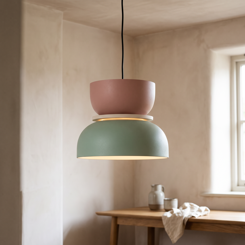 Macaron Two-Tone Metal Pendant Light