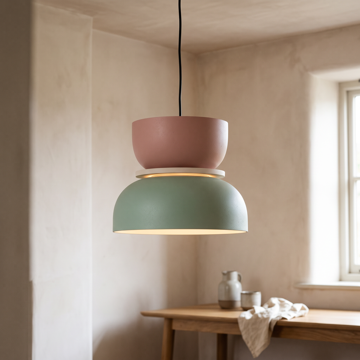 Macaron Two-Tone Metal Pendant Light