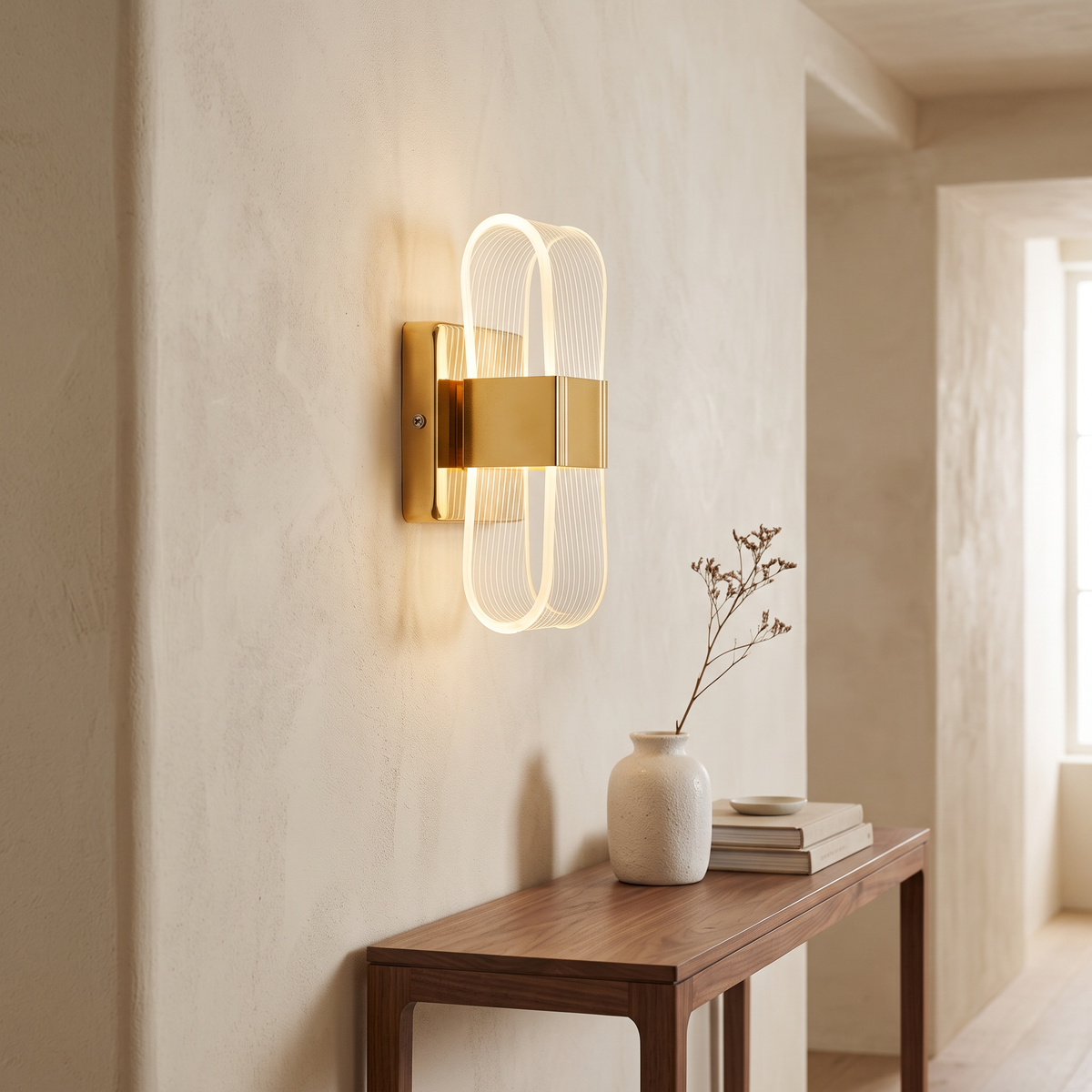 Gold Loop LED Wall Light