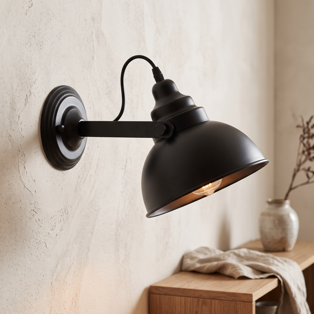 Industrial Adjustable Metal Wall Light