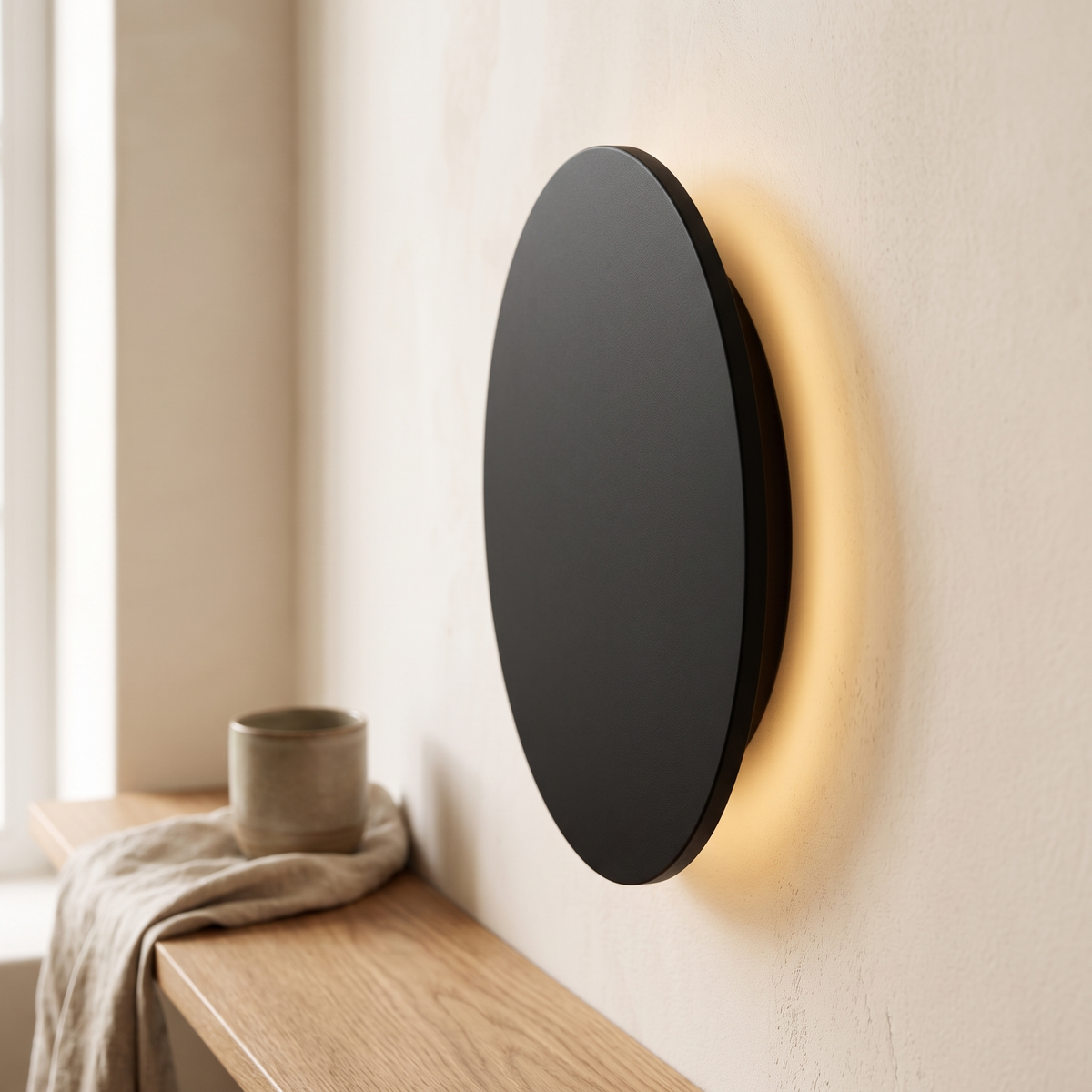 Round Halo LED Wall Light