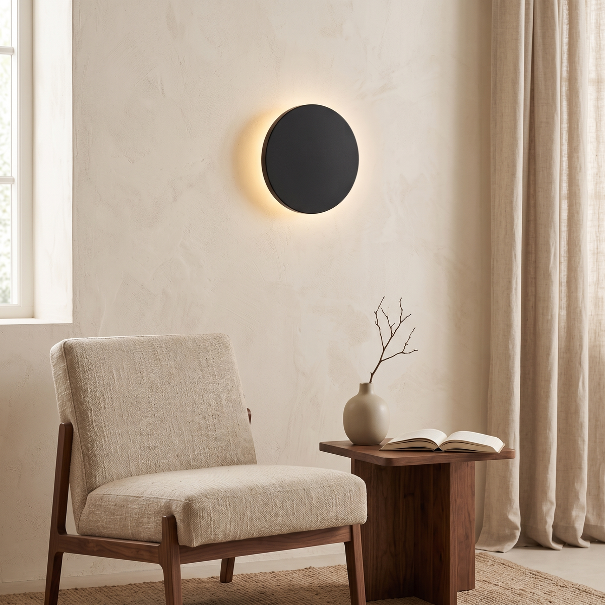 Round Halo LED Wall Light