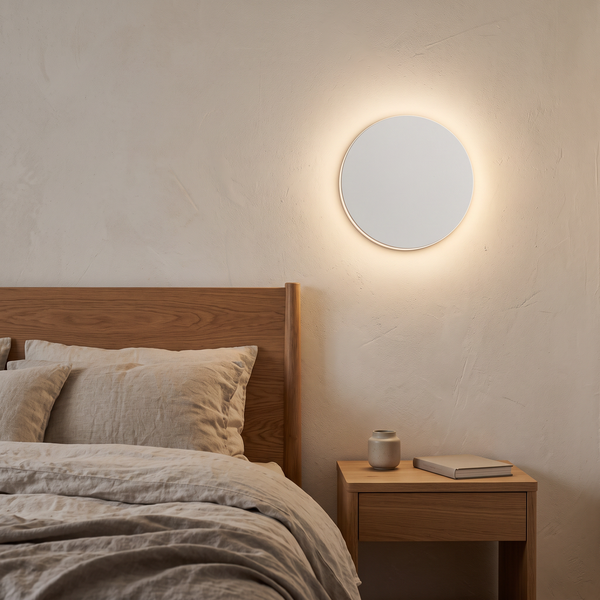 Round Halo LED Wall Light