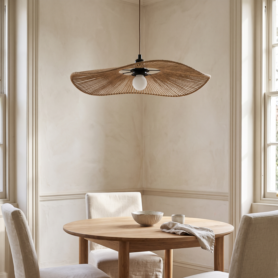 Wave Paper Rope Pendant Lampshade