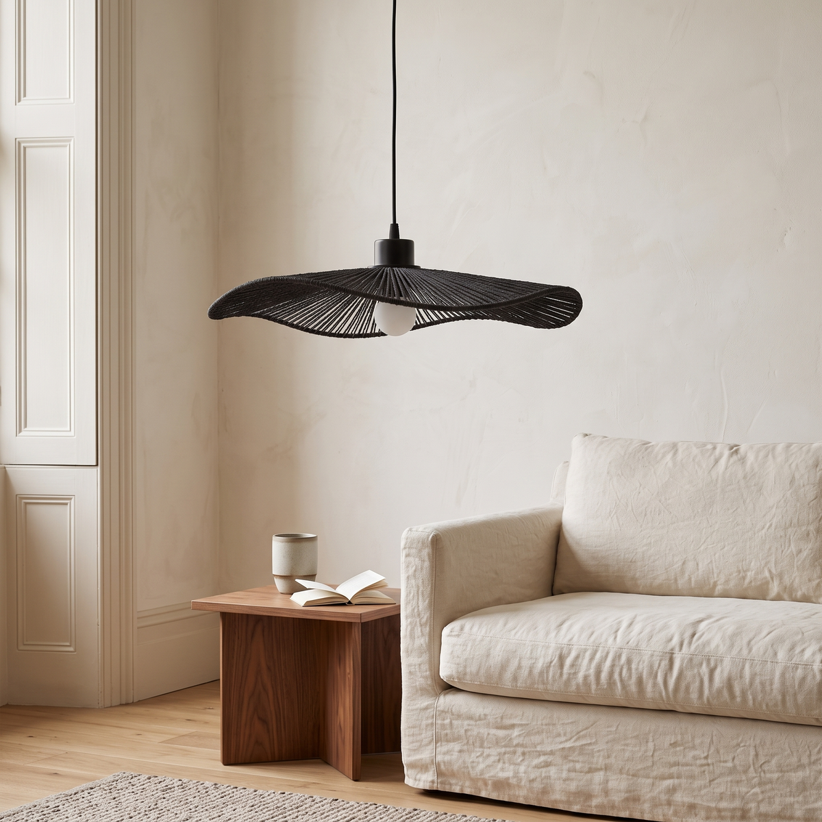 Wave Paper Rope Pendant Lampshade
