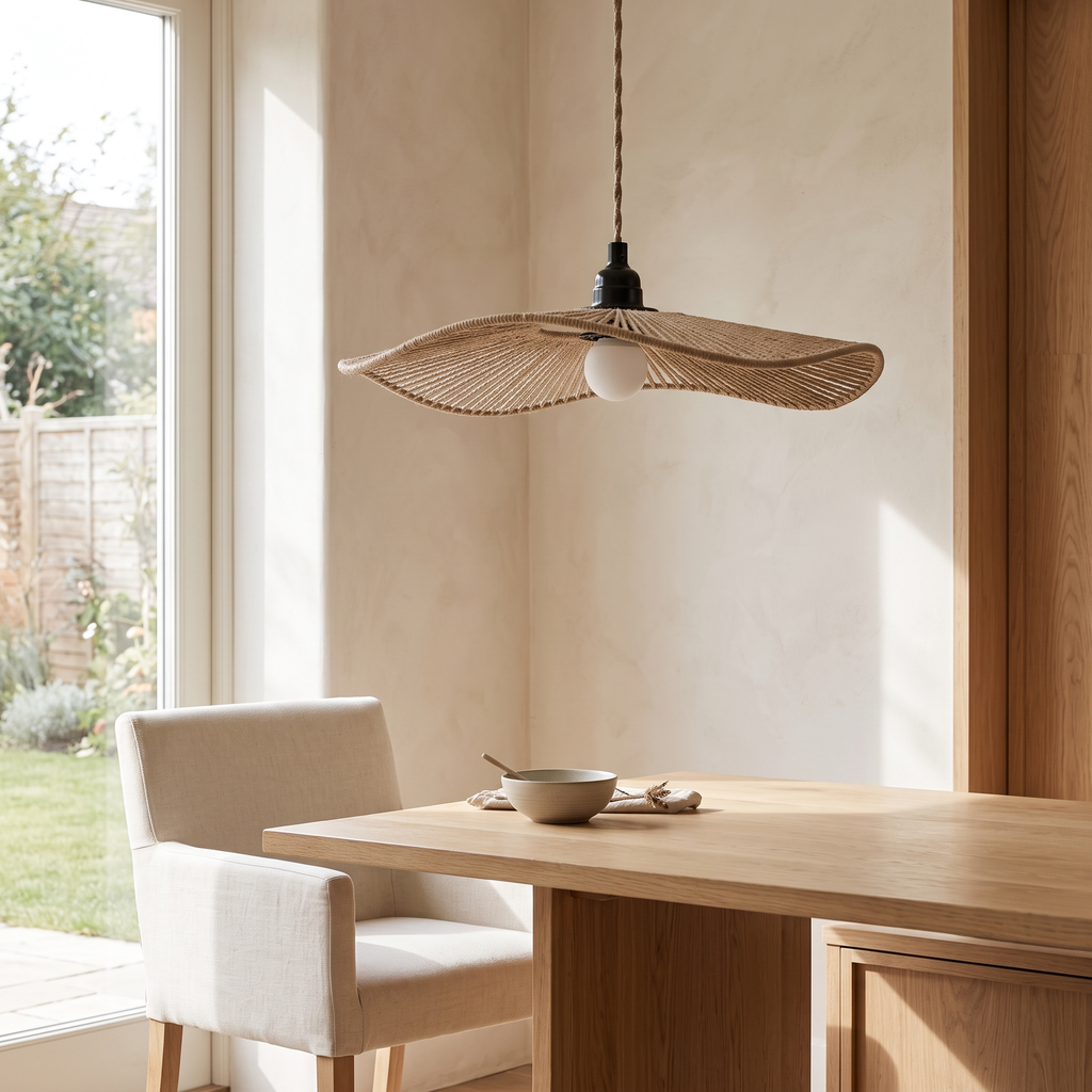 Wave Paper Rope Pendant Lampshade
