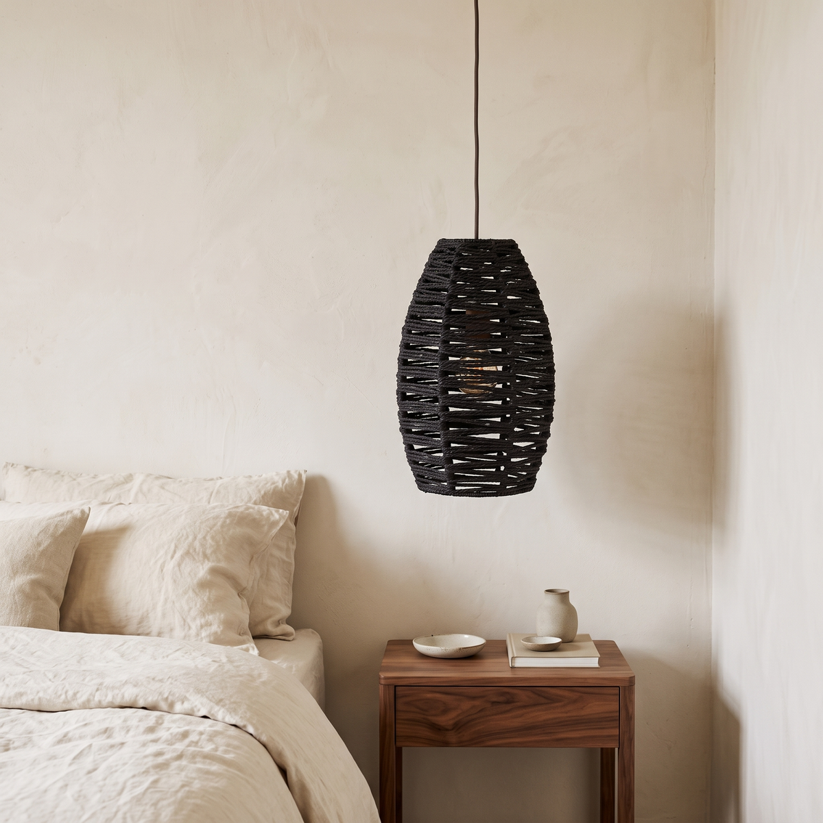 Oval Woven Paper Rope Lampshade