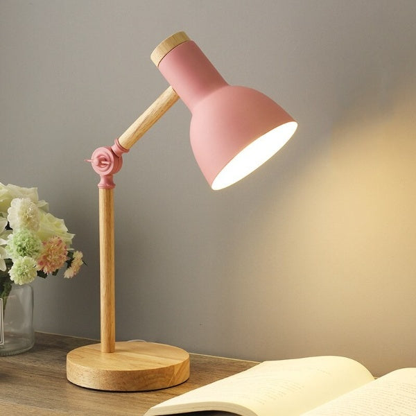 Wood & Metal LED Desk Lamp