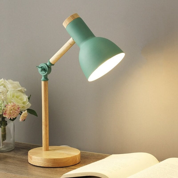 Wood & Metal LED Desk Lamp