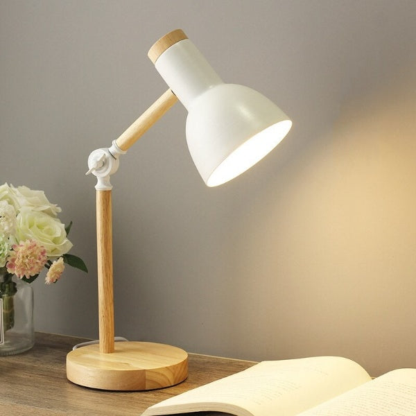 Wood & Metal LED Desk Lamp