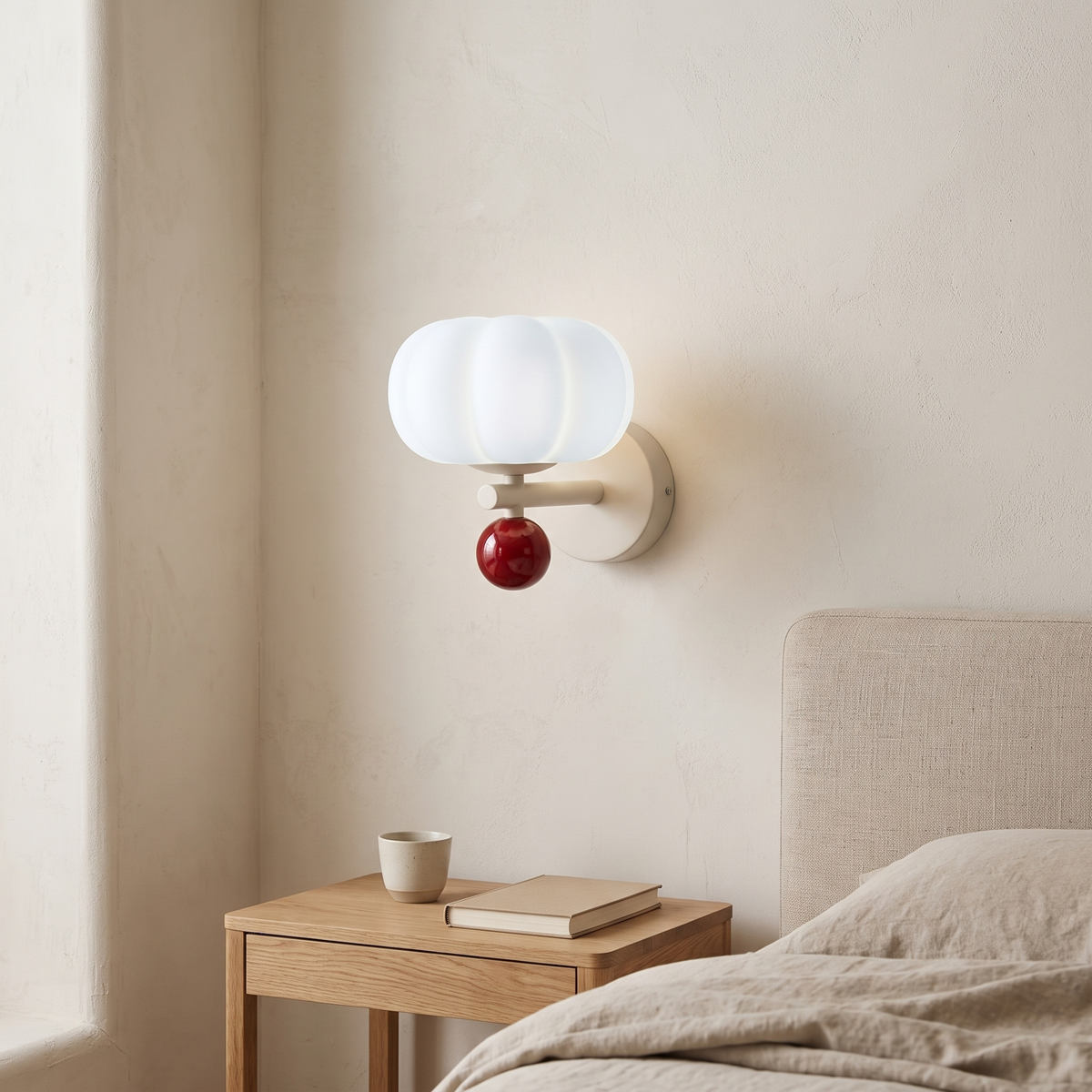 Nell Pumpkin Glass & Resin Wall Light