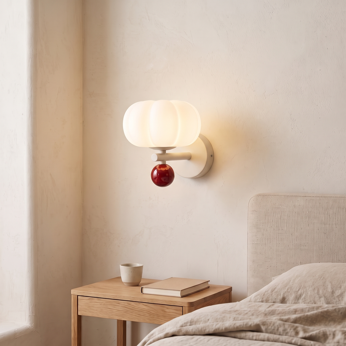 Nell Pumpkin Glass & Resin Wall Light