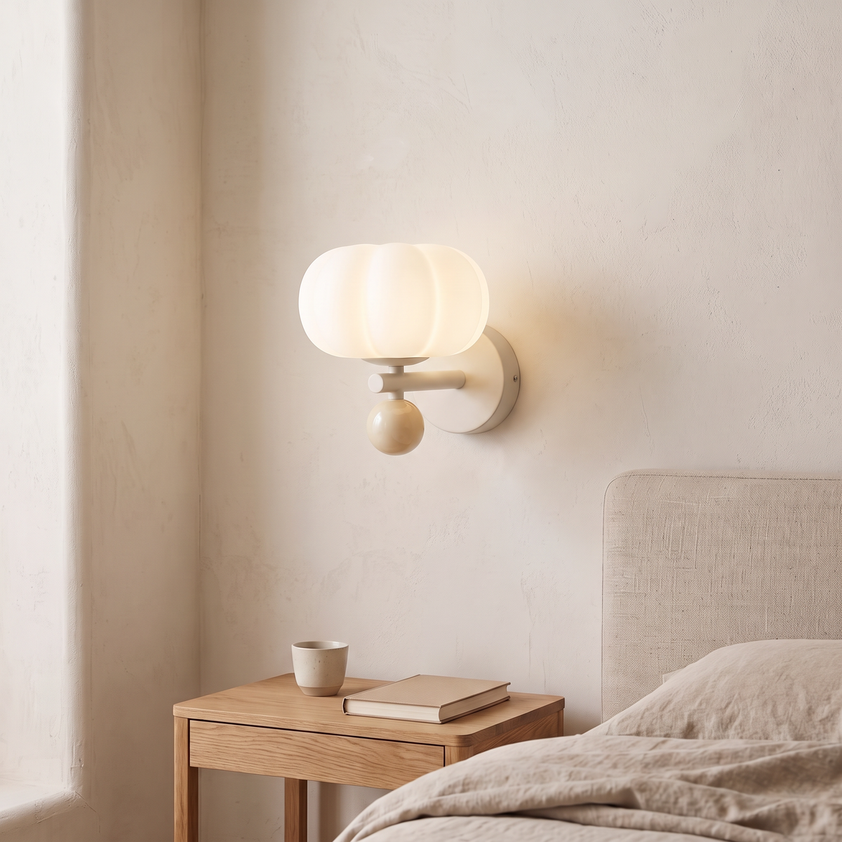 Nell Pumpkin Glass & Resin Wall Light