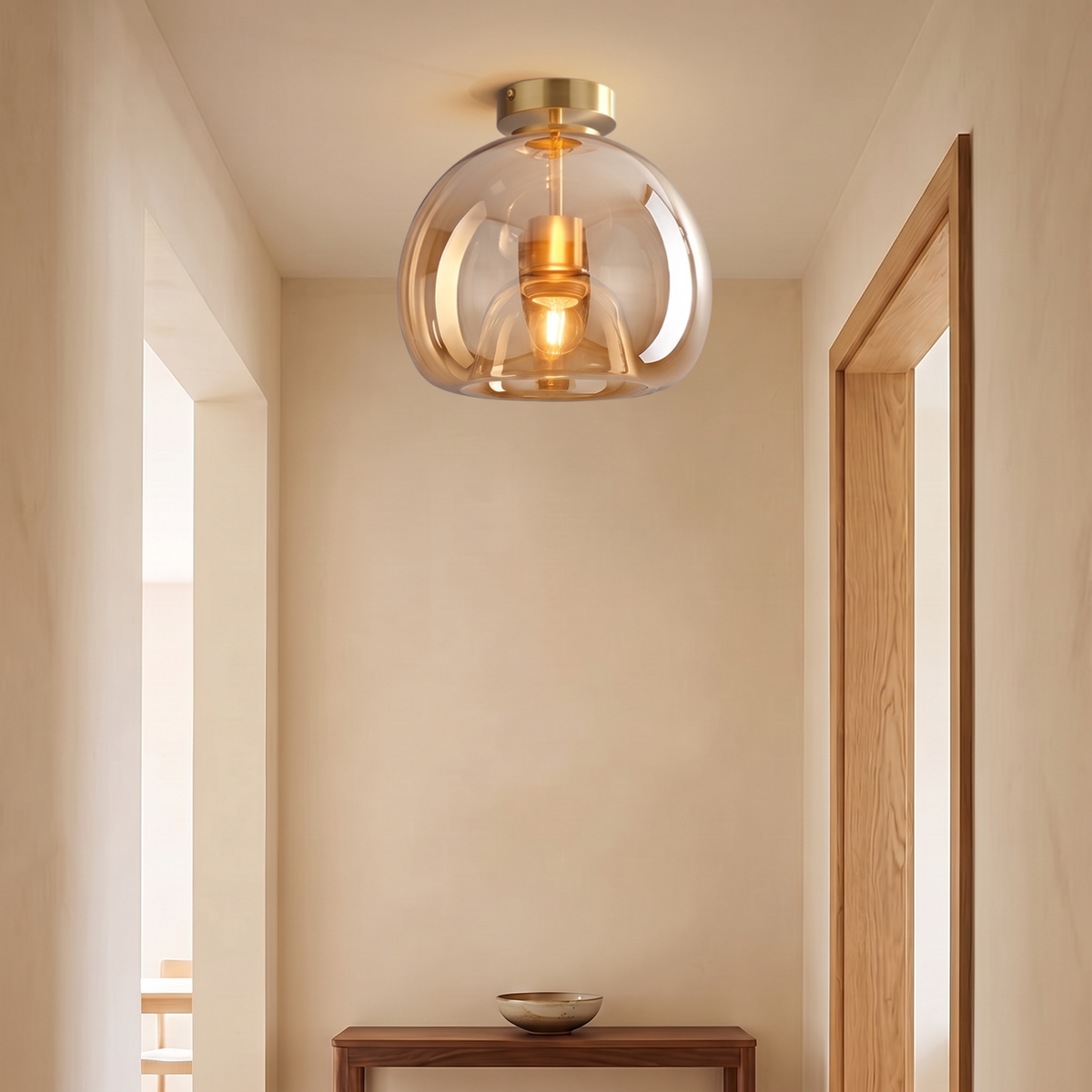 Otis Retro Bubble Glass Ceiling Light