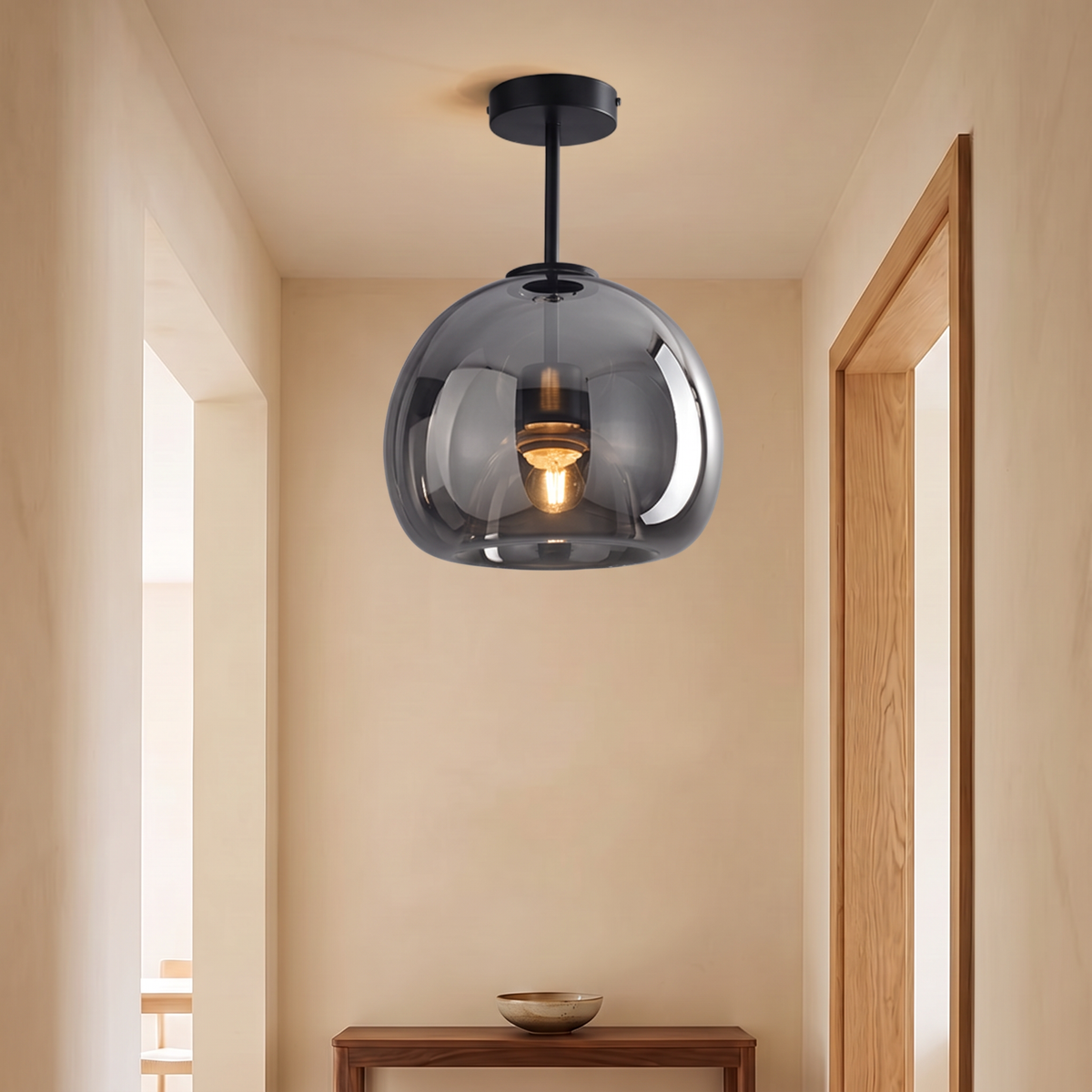 Otis Retro Bubble Glass Ceiling Light