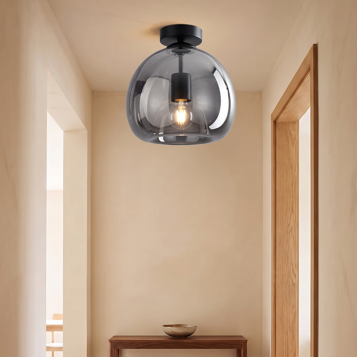 Otis Retro Bubble Glass Ceiling Light