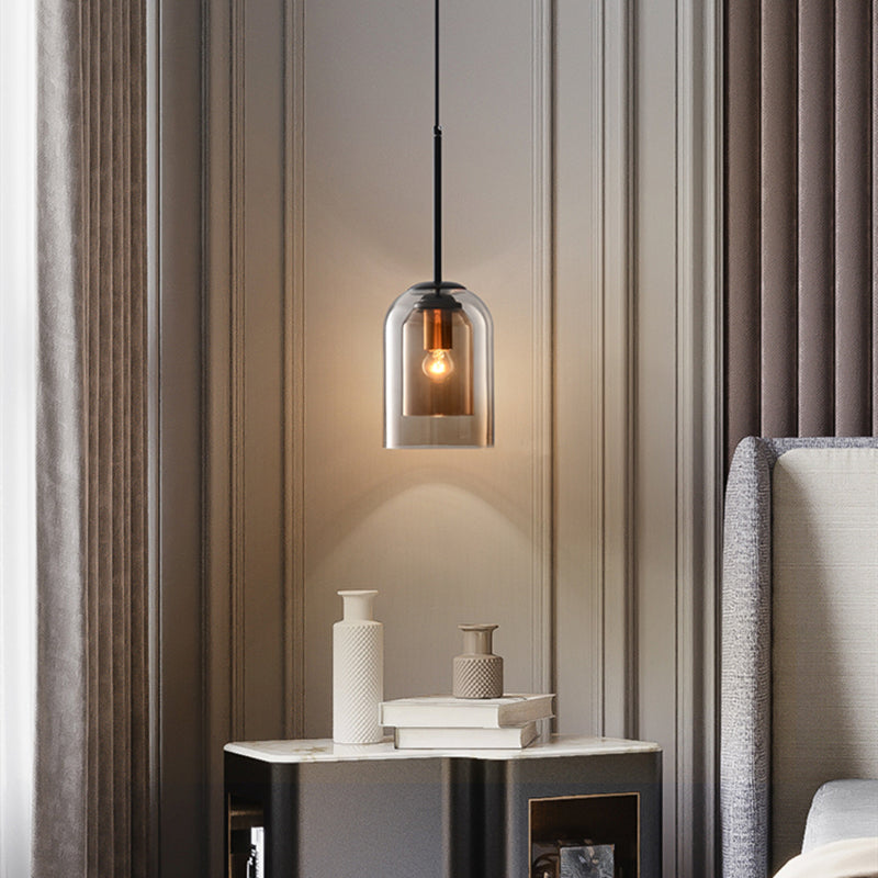 Mica Double Glass Pendant Light
